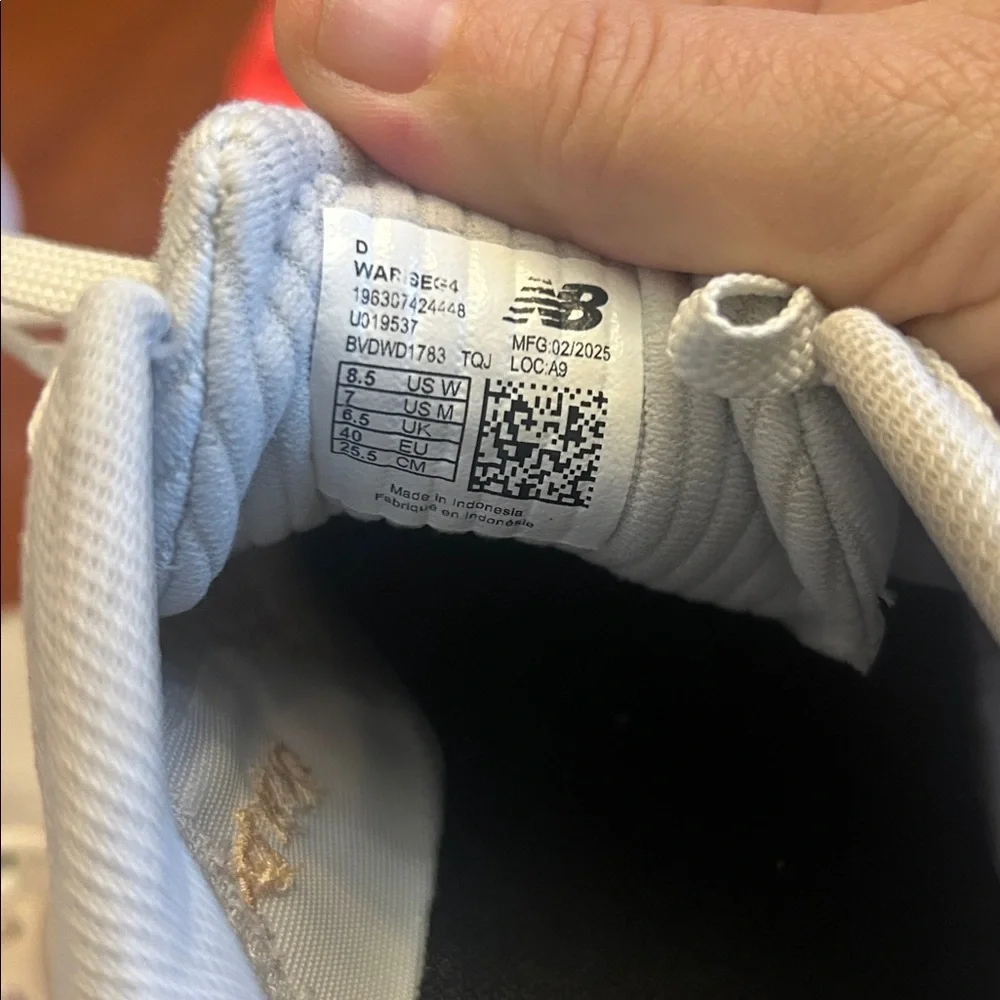 New Balance White Athletic Running Shoes